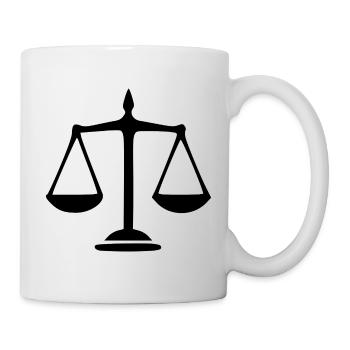 Avocat Droit Droit Avocat Balance Droit Judiciaire - Mug blanc - blanc - Droite