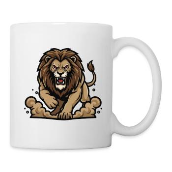 Lion Alpha Charge Lion Power Mascot - Mug - white - Right