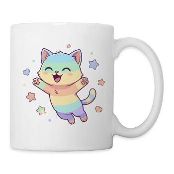 Pastel Cat Star Joy - Mug - white - Right
