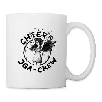 JGA: CHEERS! Dancing woman - illustration - Mug - white - Right