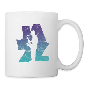 Jazz Saxophonist - Tasse - Weiß - Rechts