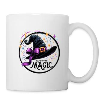 Hexenhut Magische Illustration - Tasse - Weiß - Rechts