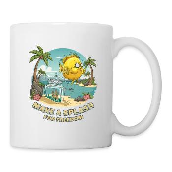 Palm Tree Fish Flower Tiare - Mug - white - Right
