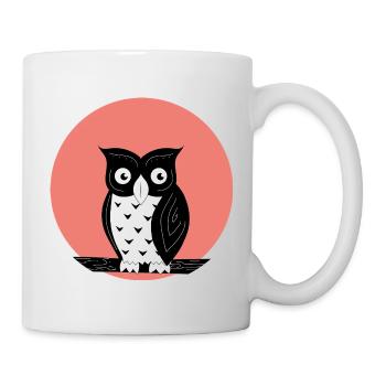 Nachteule - Tasse - Weiß - Rechts