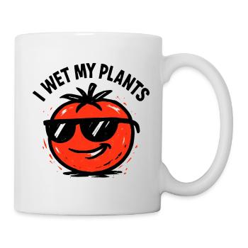 I water my plants: Cool Tomato in the Vegetable Garden - Mug - white - Right