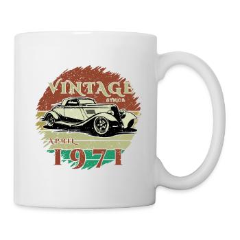 55e anniversaire - Classique - Millésime depuis 04/1971 - Mug blanc - blanc - Droite