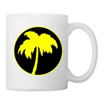 Palmiers - Mug blanc - blanc - Droite