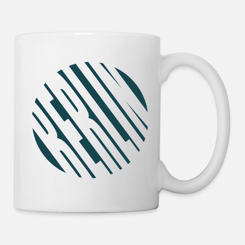 Berliner Streifenkreis - Tasse - Weiß