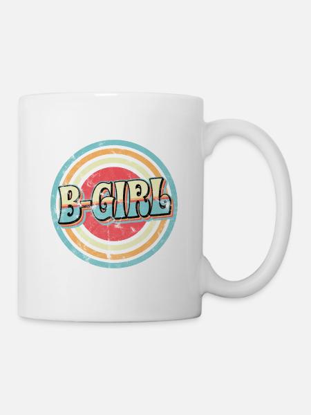 b-Girl Breakdance Girl - Tasse - Weiß