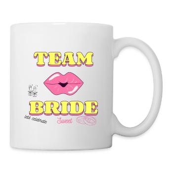 Team Braut – Junggesellinnenabschied Crew JGA - Tasse - Weiß - Rechts