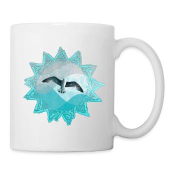 Sea Call Sailing Bird Mandala - Mug - white - Right