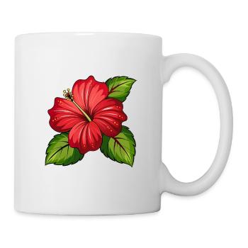 Hibiscus flower - Mug - white - Right