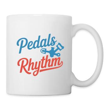 Künstlerisches Radfahren Meine Pedale kennen den Rhythmusprofi - Tasse - Weiß - Rechts