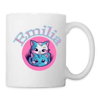 Emilia Cat Duet - Mug - white - Right