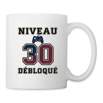 Level 30 freigeschaltet – Spielcontroller - Tasse - Weiß - Rechts
