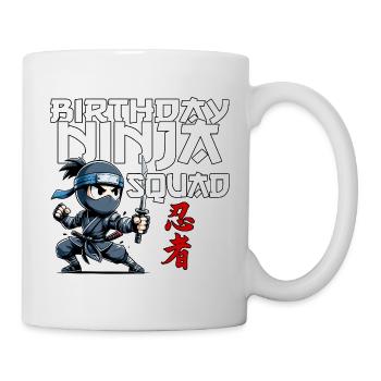 Birthday Ninja Squad Compleanno Funny - Mug - white - Right