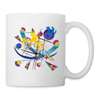 Tragbare Kunst - Visual symphony - Tasse - Weiß - Rechts