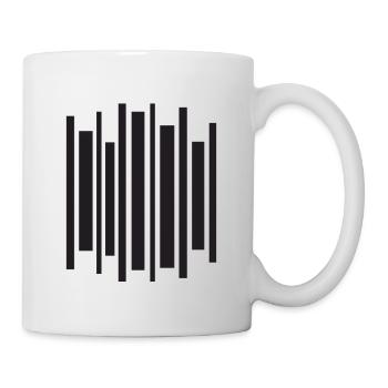 Impulsion géométrique d’égaliseur - Mug blanc - blanc - Droite