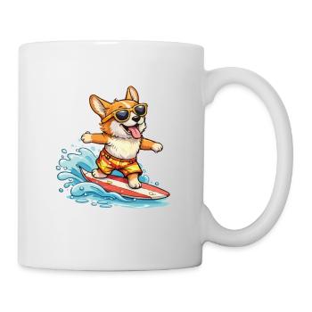 Corgi Surf Summer Goggles - Mug - white - Right