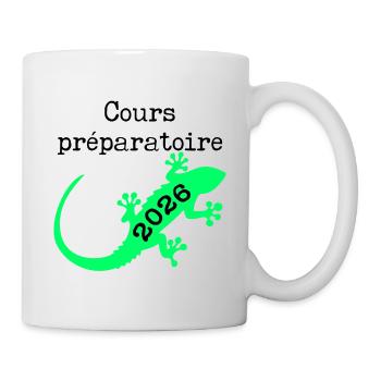 Cours Préparatoire 2026 École - Mug blanc - blanc - Droite