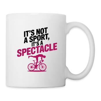 Künstlerisches Radfahren ist langweilig professionell - Tasse - Weiß - Rechts