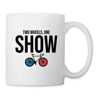 Künstlerisches Radfahren Zweiräder One Show Pro - Tasse - Weiß - Rechts