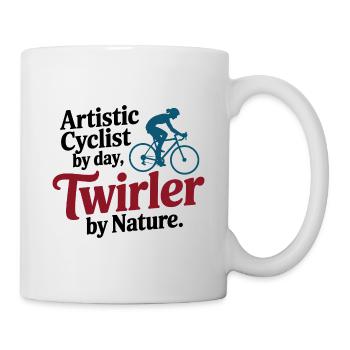 Künstlerischer Radfahrer Cycler By Day Twirler Pro - Tasse - Weiß - Rechts