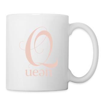 Police monogramme Q Queen - Mug blanc - blanc - Droite