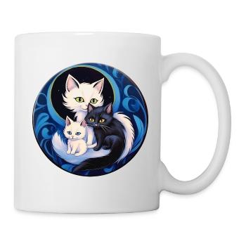 Mondkatzentrio - Tasse - Weiß - Rechts