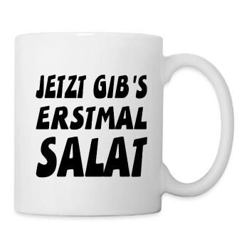 Salat - Tasse - Weiß - Rechts