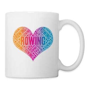 Rowing Rudern Herz - Tasse - Weiß - Rechts