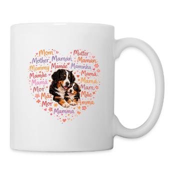 Maman de chien de montagne bernois – Amour du chien pour la fête des mères - Mug blanc - blanc - Droite