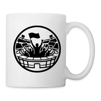 Supporters du stade - Mug blanc - blanc - Droite