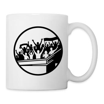 Fans Stadion Silhouette - Tasse - Weiß - Rechts