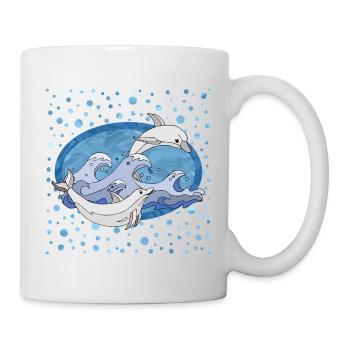 Dauphins - Mug blanc - blanc - Droite