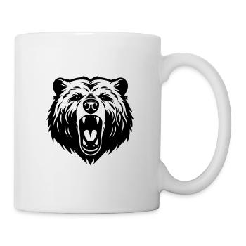 Majestic Bear – Geometric Nature Design - Mug - white - Right