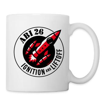 Abi 26 Ignition And Liftoff (Abitur 2026 / POS3C) - Tasse - Weiß - Rechts
