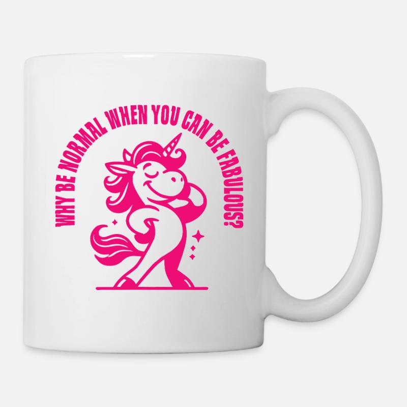 Warum normal, wenn man großartig sein kann - Tasse - Weiß