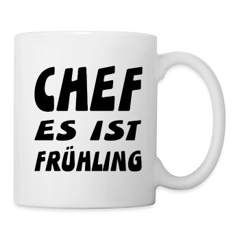 Chef - Tasse - Weiß - Rechts