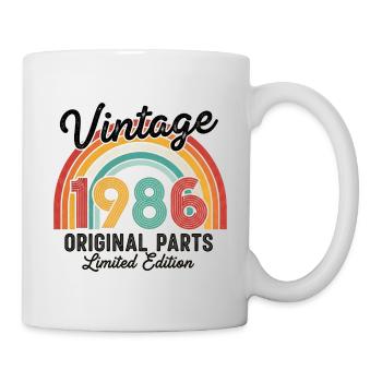 Vintage 1986 Pièces Originales 40ème Anniversaire  - Mug blanc - blanc - Droite