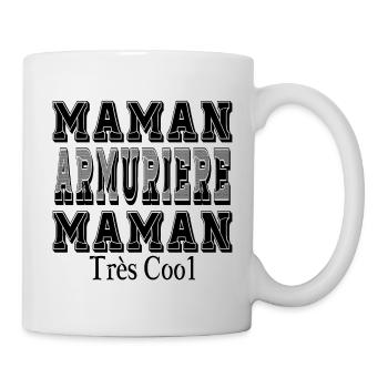 Maman Armurière Maman Très Cool - Mug blanc - blanc - Droite