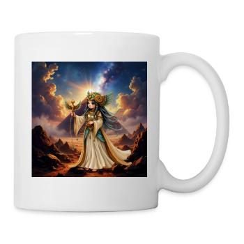 Sonnenkönigin in der Sternenwüste - Tasse - Weiß - Rechts