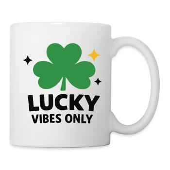Uniquement des ondes de chance - Mug blanc - blanc - Droite