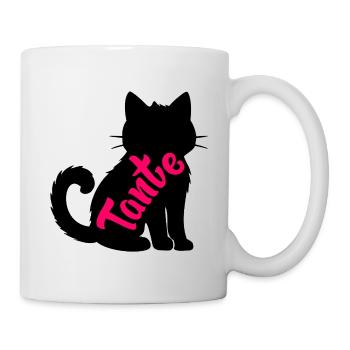 Katzen Tante - Tasse - Weiß - Rechts