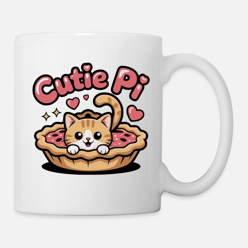 Cutie Pi Cat - Mug - white