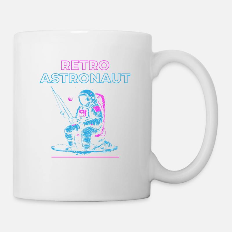 Retro Astronaut - Tasse - Weiß