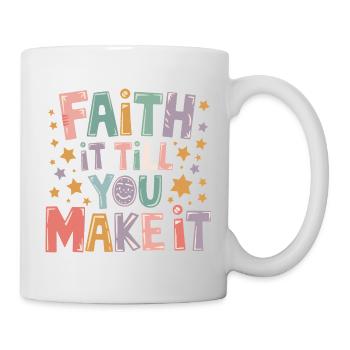 Fais-y la foi jusqu’à ce que tu en fasses un christianisme Diction - Mug blanc - blanc - Droite