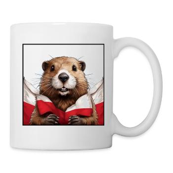 Beaver Poland Flag - Mug - white - Right