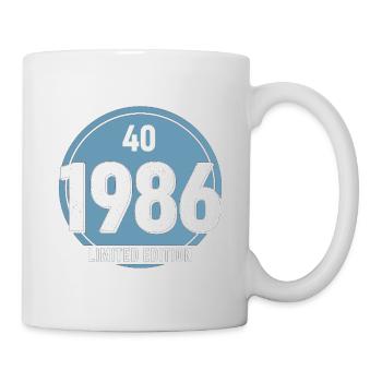 40e Anniversaire Homme Femme 40 Ans 1986 Cadeau  - Mug blanc - blanc - Droite