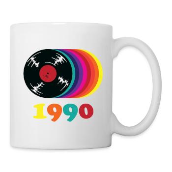 Millésime 1990 - Mug blanc - blanc - Droite